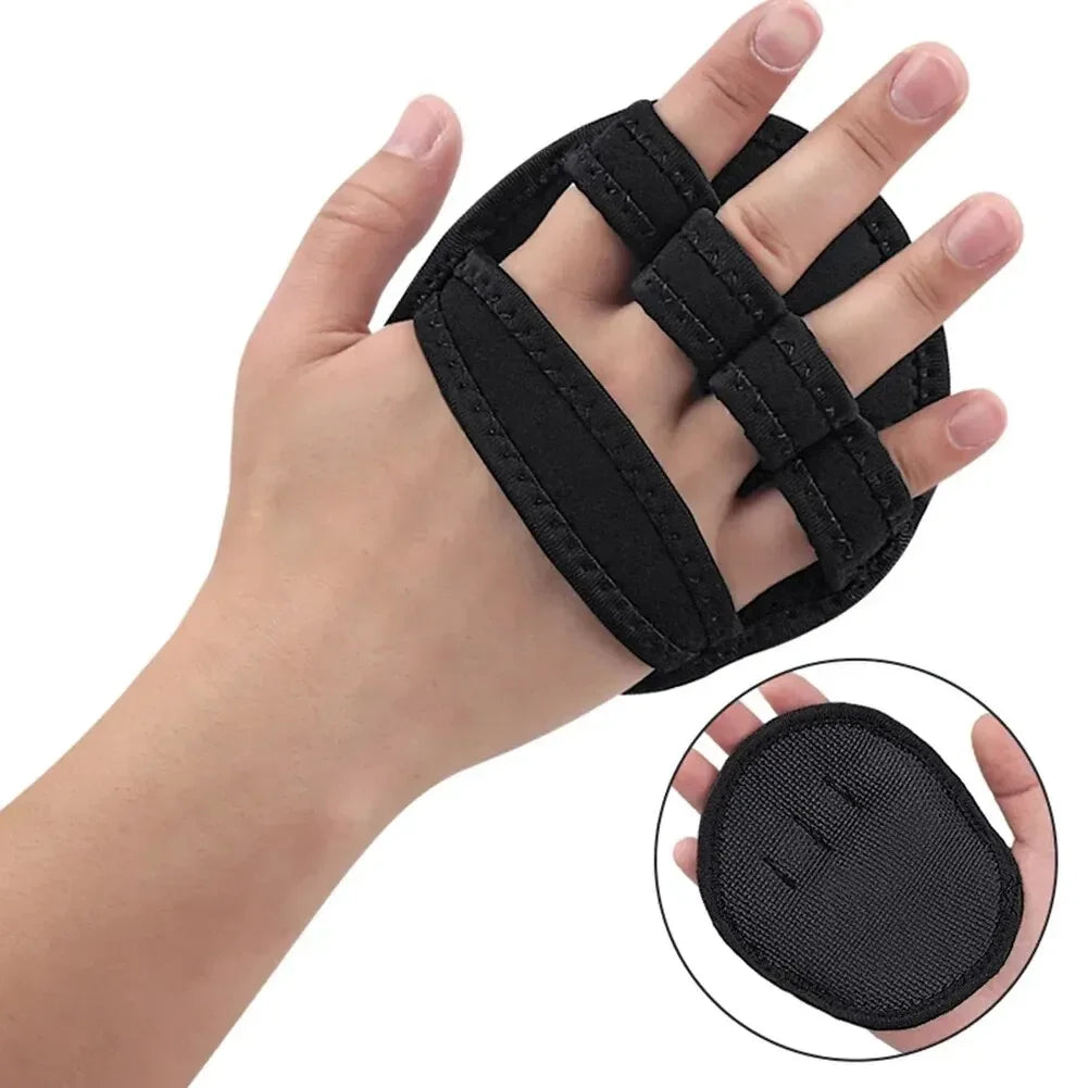 Powerlifting Leather Gym Gloves
