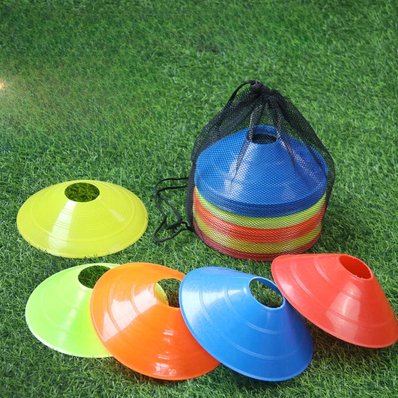 10Pcs Soccer Training Cones Set with Stand