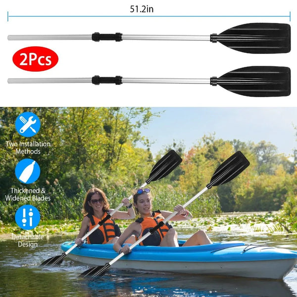 Aluminum Alloy Detachable Kayak Paddles – 2pcs
