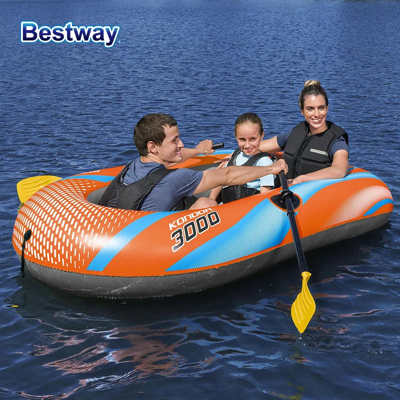 Bestway Heavy-Duty Inflatable Kayak – 1–3 Person
