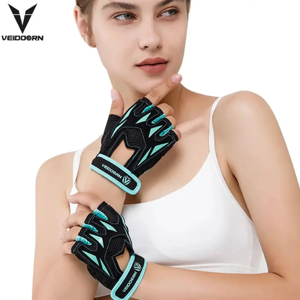 2025 Half-Finger Gym Gloves – Anti-Slip