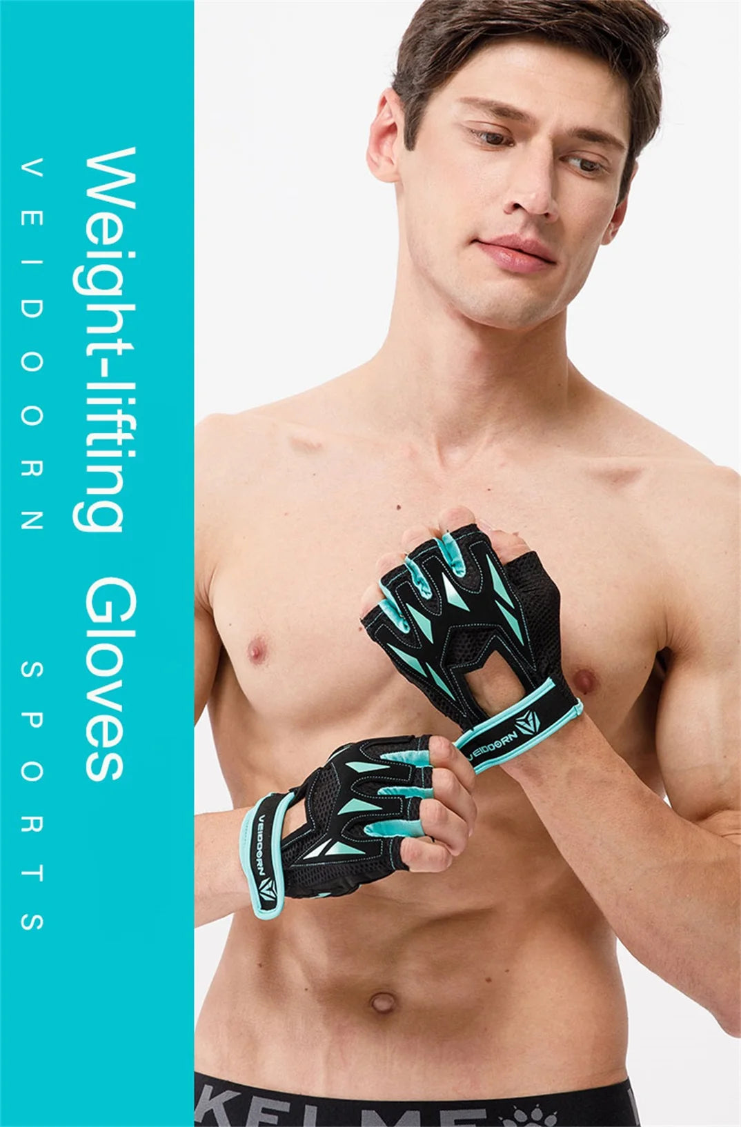 2025 Half-Finger Gym Gloves – Anti-Slip