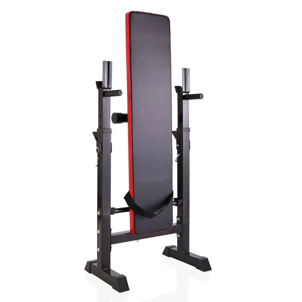 Adjustable Folding Workout Bench with Squat Rack