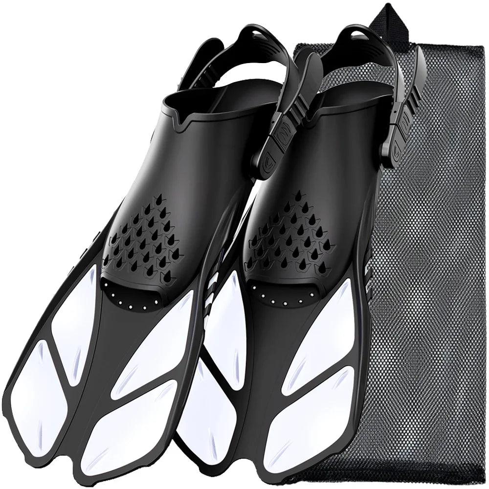 Adjustable Snorkel Fins & Swimming Flippers