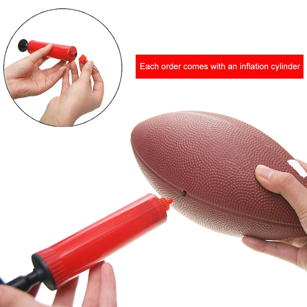 Youth Rugby Ball with Inflator – Anti-Slip