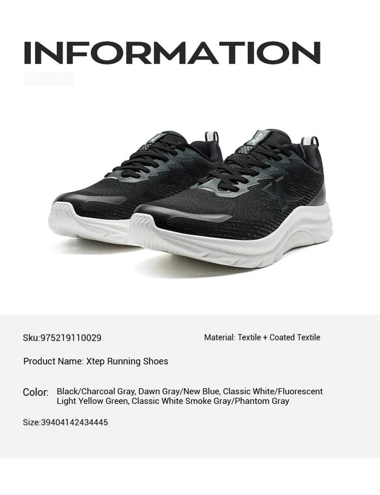 2025 Men’s Summer Running Shoes – Black