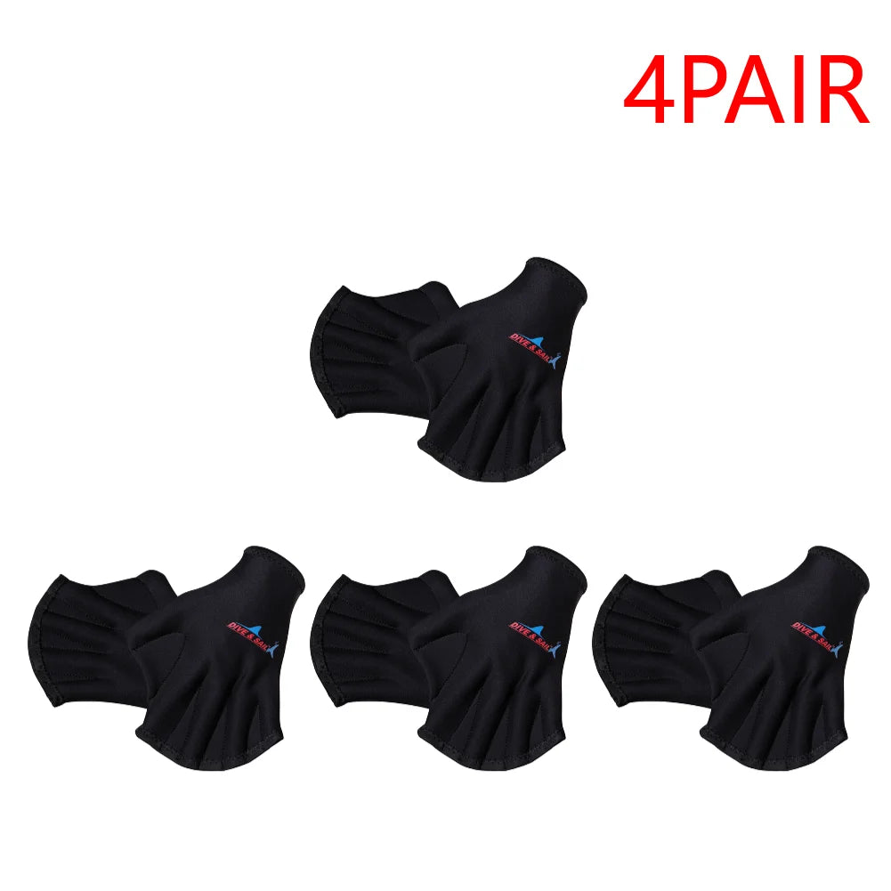 Webbed Diving & Swimming Gloves – 1–5 Pairs