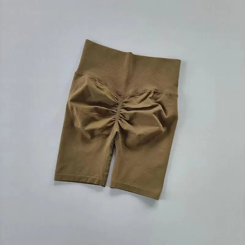 Women’s High Waist Yoga Shorts – Push Up & Quick Dry