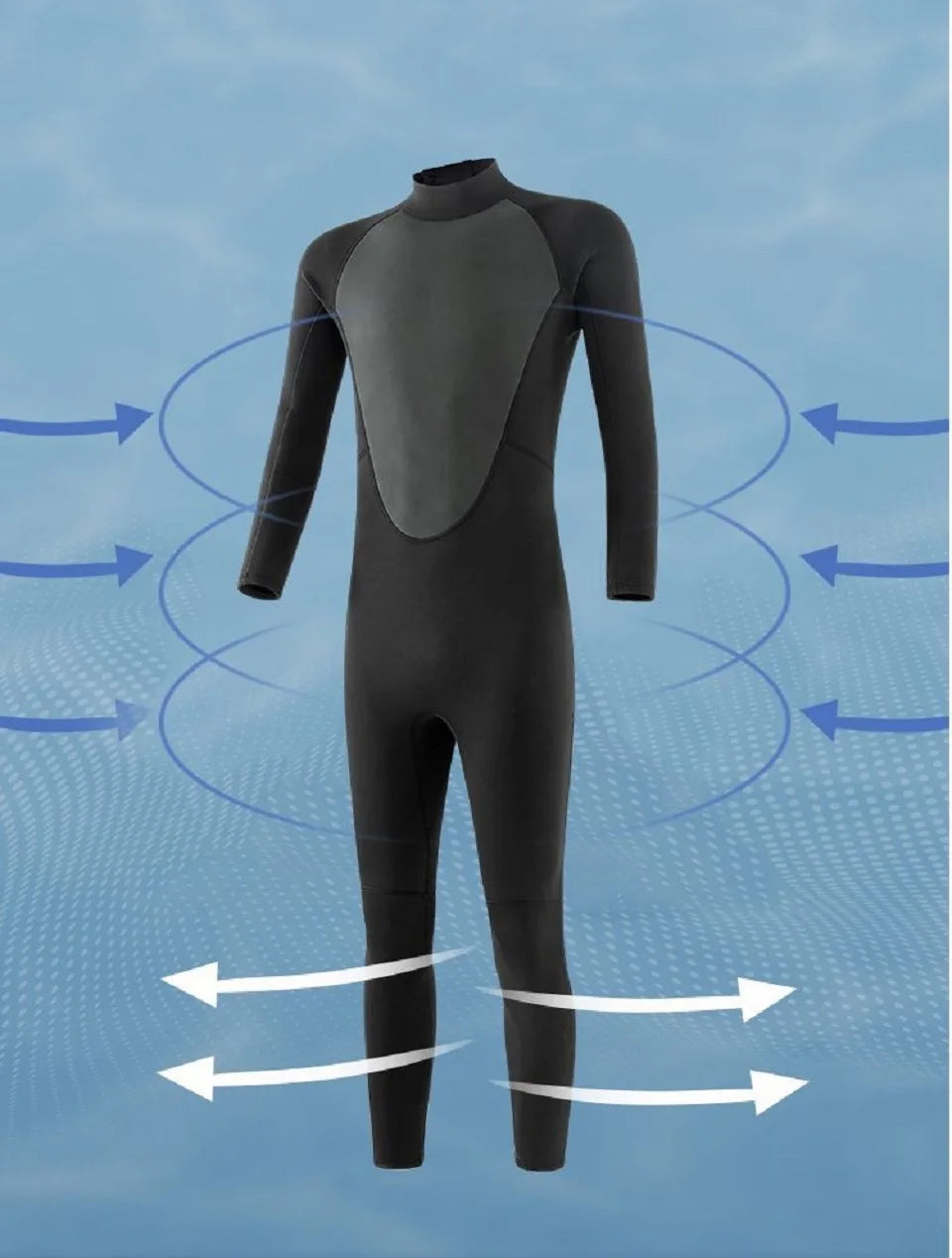 3mm/2mm Neoprene Wetsuit – Full Body