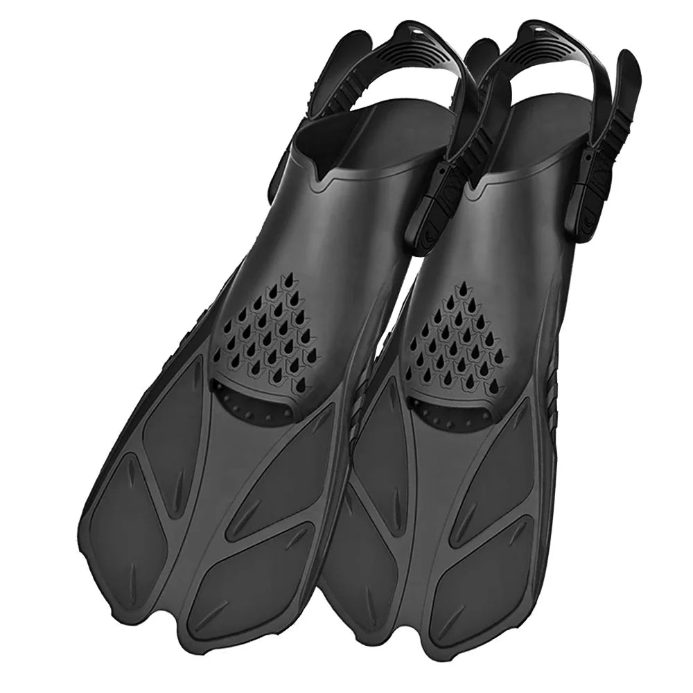 Adjustable Snorkel Fins & Swimming Flippers