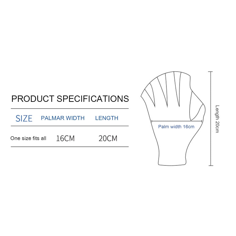 Webbed Diving & Swimming Gloves – 1–5 Pairs