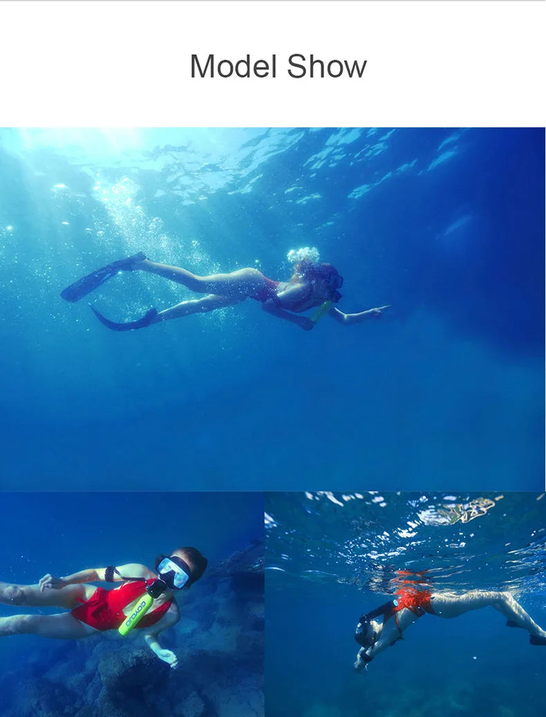 Mini Scuba Tank 0.5L Portable Diving Oxygen Cylinder for Spearfishing (5–10 Min)