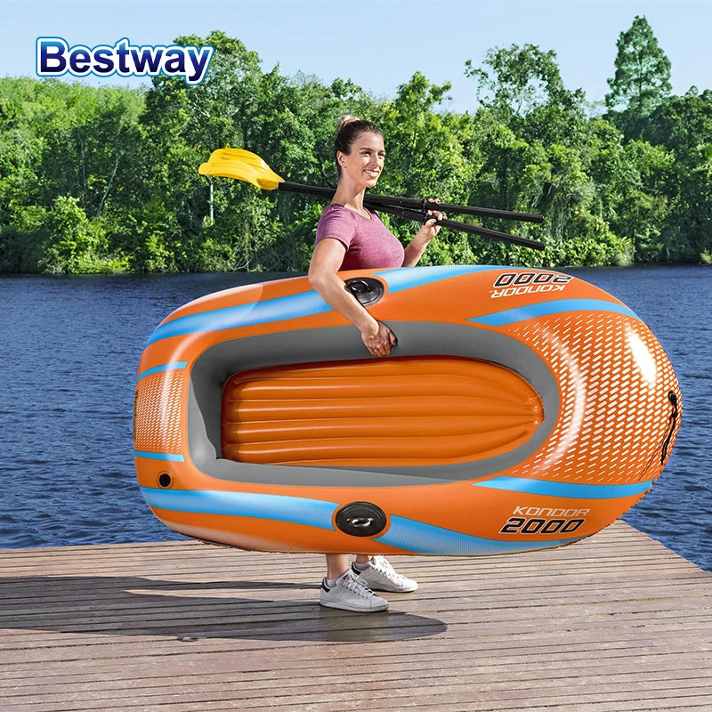 Bestway Heavy-Duty Inflatable Kayak – 1–3 Person