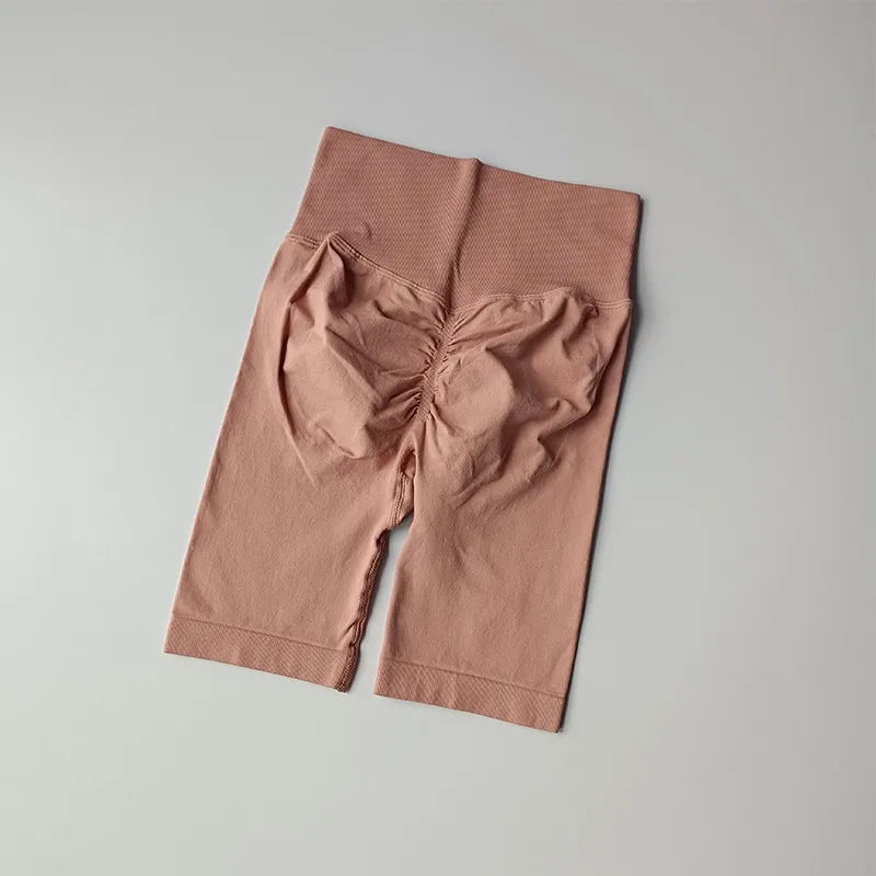 Women’s High Waist Yoga Shorts – Push Up & Quick Dry