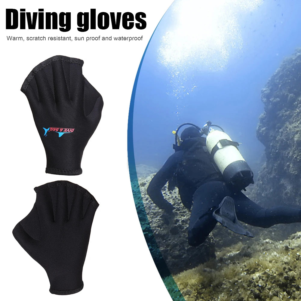 Webbed Diving & Swimming Gloves – 1–5 Pairs