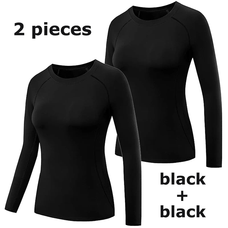 Women’s Long Sleeve Compression Workout Top
