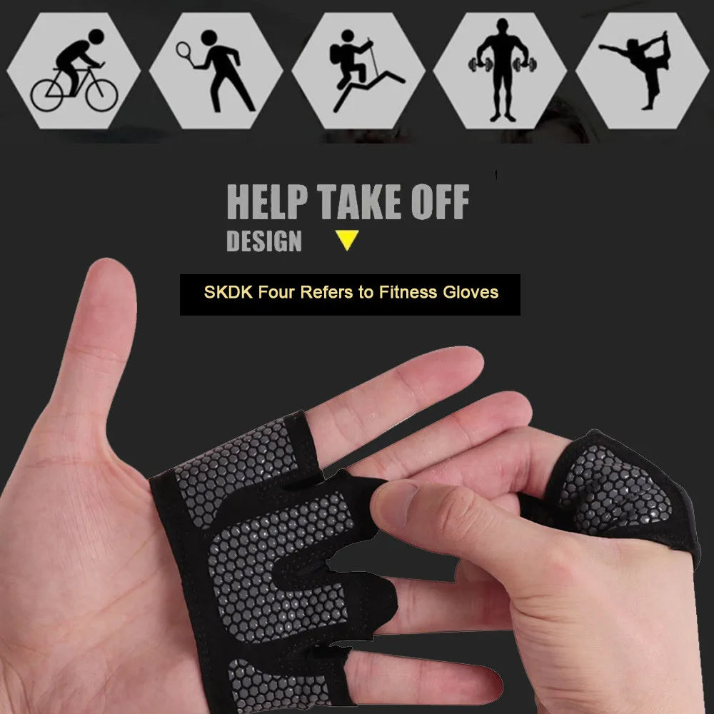 Half-Finger Anti-Slip Workout Gloves