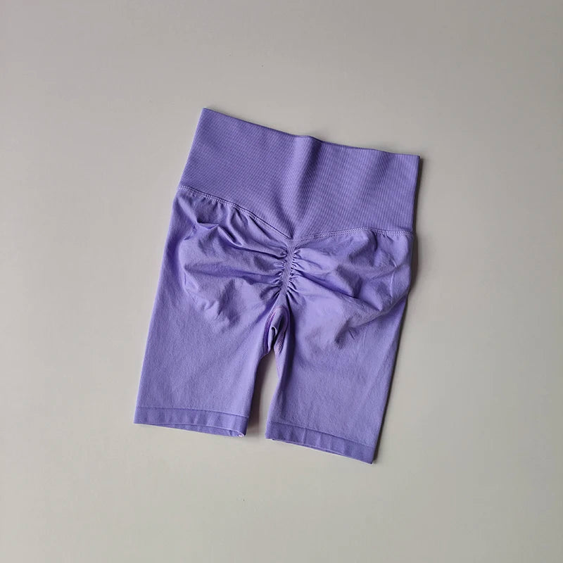 Women’s High Waist Yoga Shorts – Push Up & Quick Dry