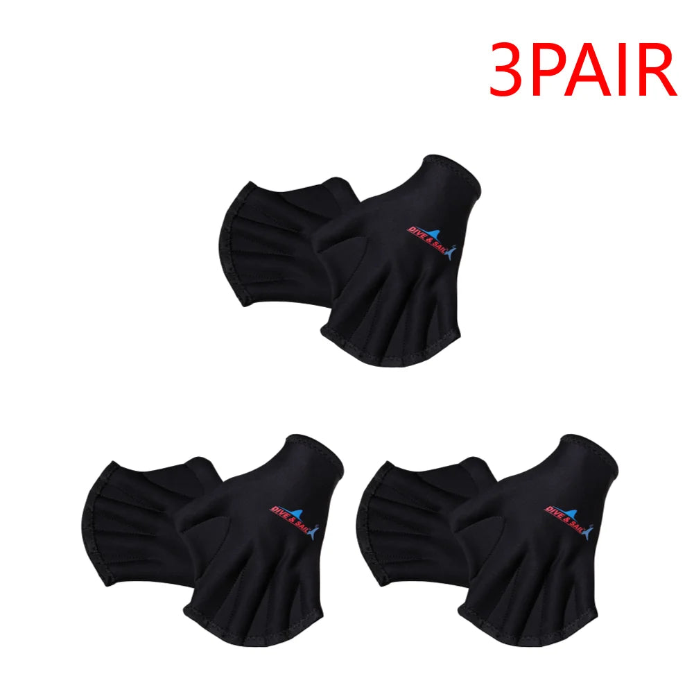 Webbed Diving & Swimming Gloves – 1–5 Pairs