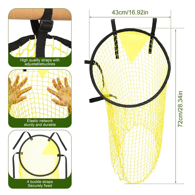 Foldable Football Training Target Net – 17x28in
