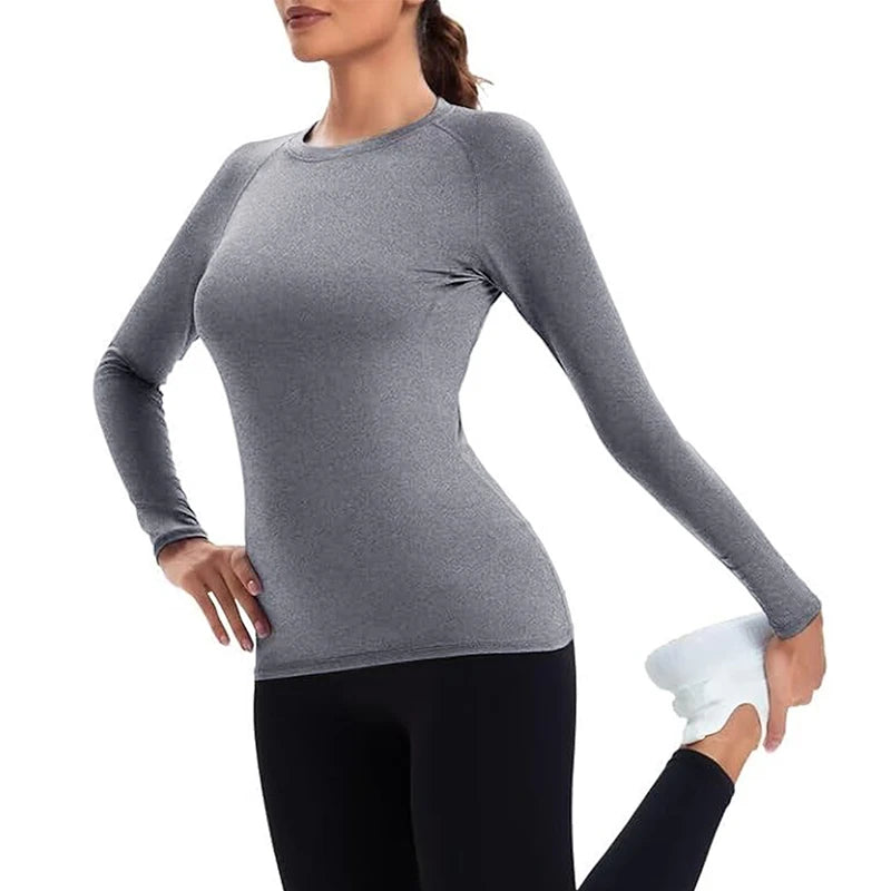 Women’s Long Sleeve Compression Workout Top
