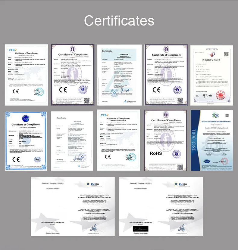 Mini Scuba Tank 0.5L Portable Diving Oxygen Cylinder for Spearfishing (5–10 Min)