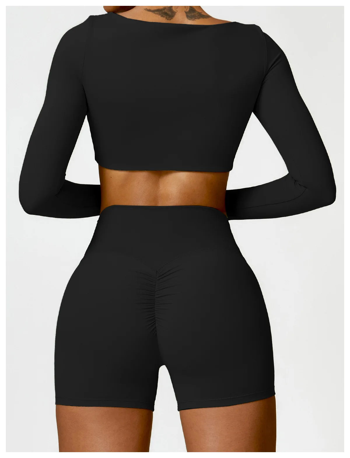 Women’s Quick-Dry Square Neck Gym Crop Top
