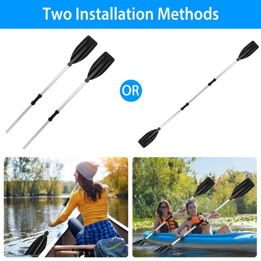 Aluminum Alloy Detachable Kayak Paddles – 2pcs