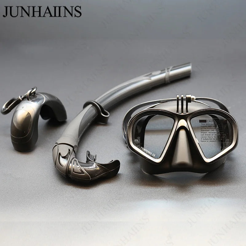 Low-Volume Freedive Mask with GoPro Mount – Black