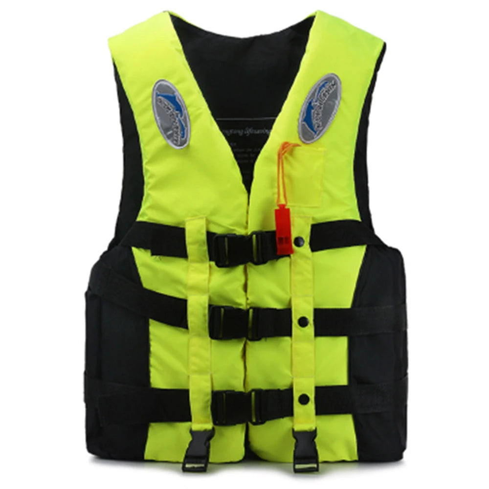 Adjustable Adult & Kids Life Jacket with Whistle