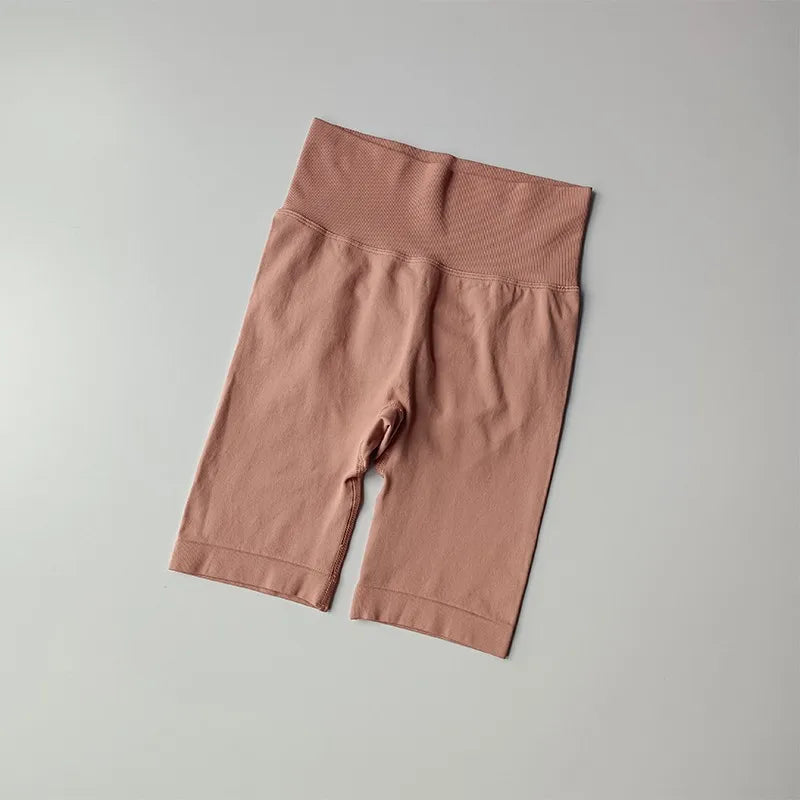 Women’s High Waist Yoga Shorts – Push Up & Quick Dry