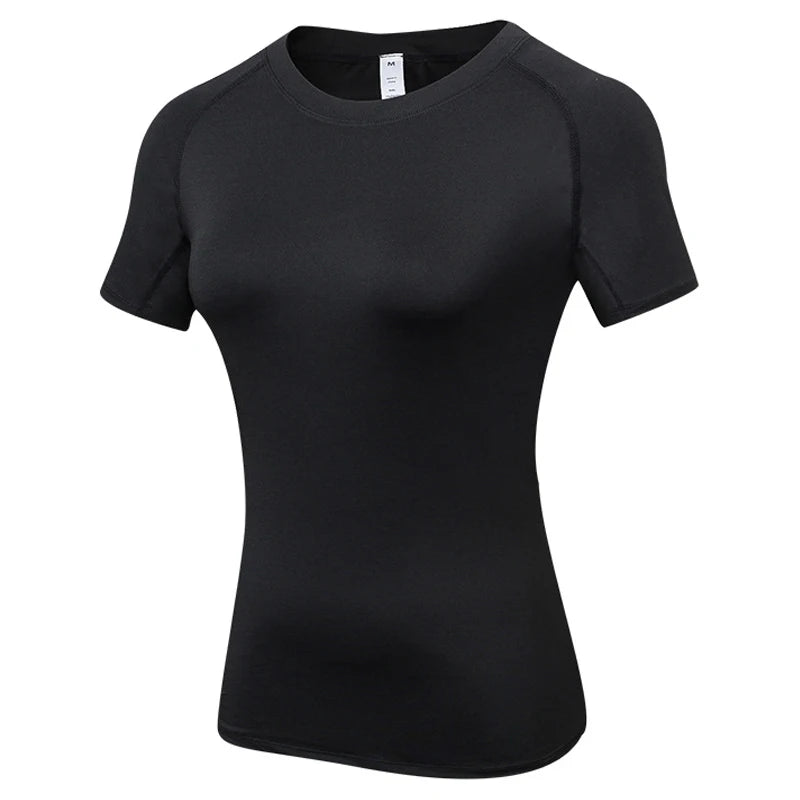 Women’s Short Sleeve Compression Workout T-Shirt