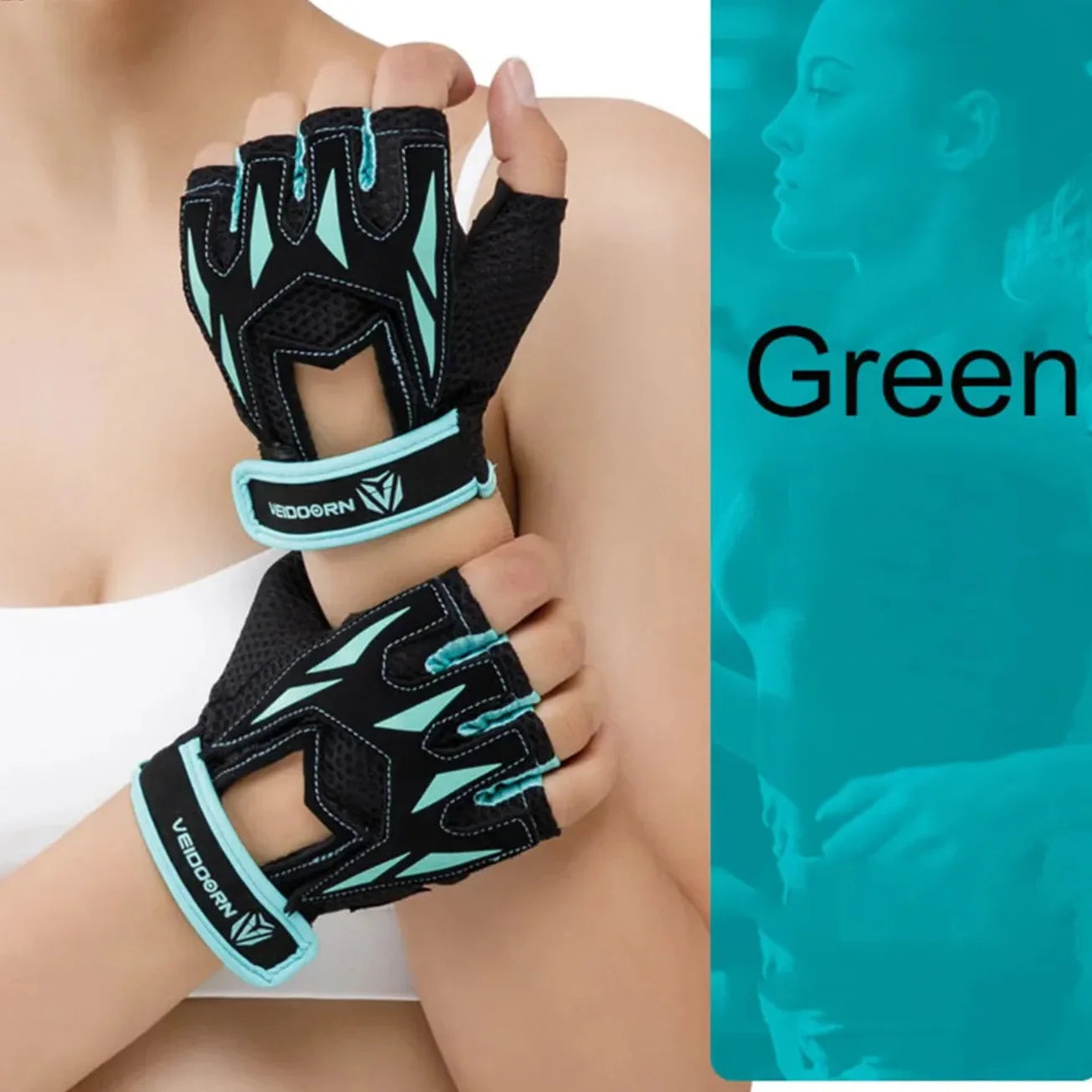2025 Half-Finger Gym Gloves – Anti-Slip