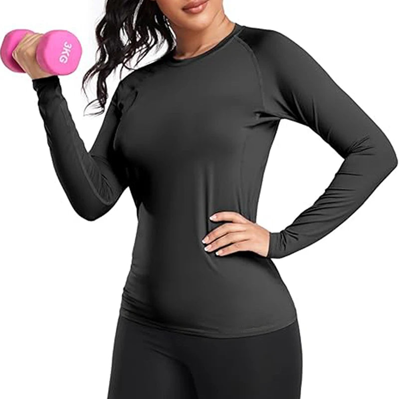 Women’s Long Sleeve Compression Workout Top