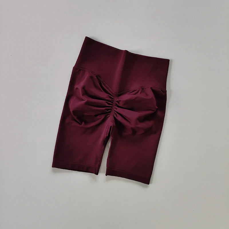 Women’s High Waist Yoga Shorts – Push Up & Quick Dry