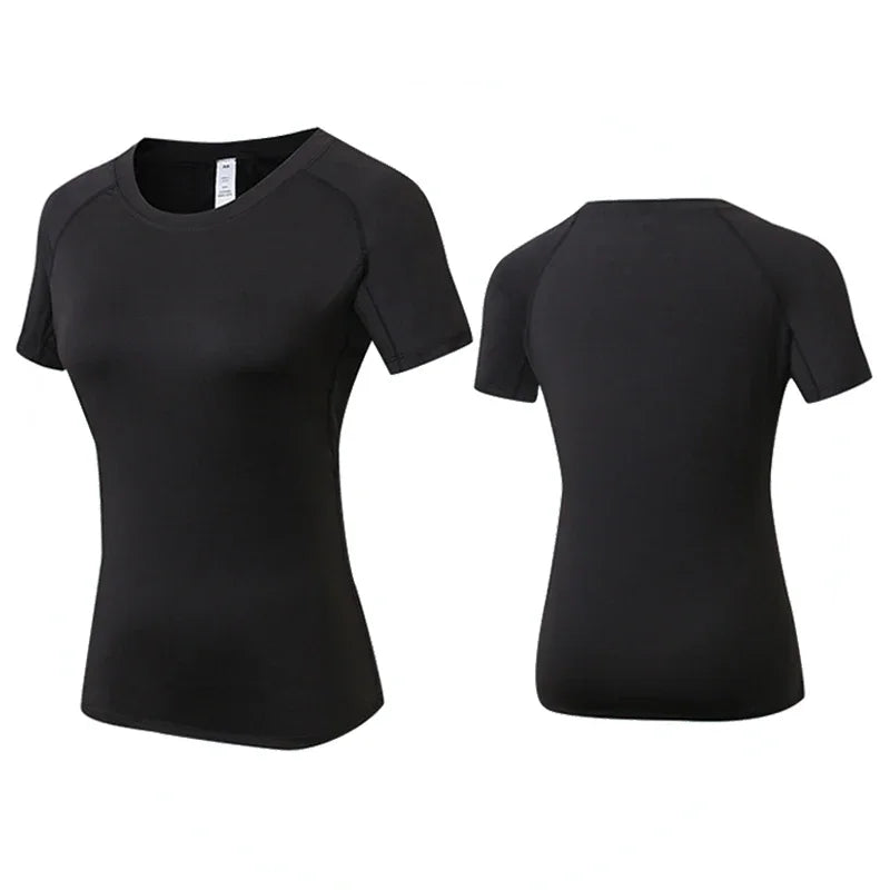 Women’s Short Sleeve Compression Workout T-Shirt