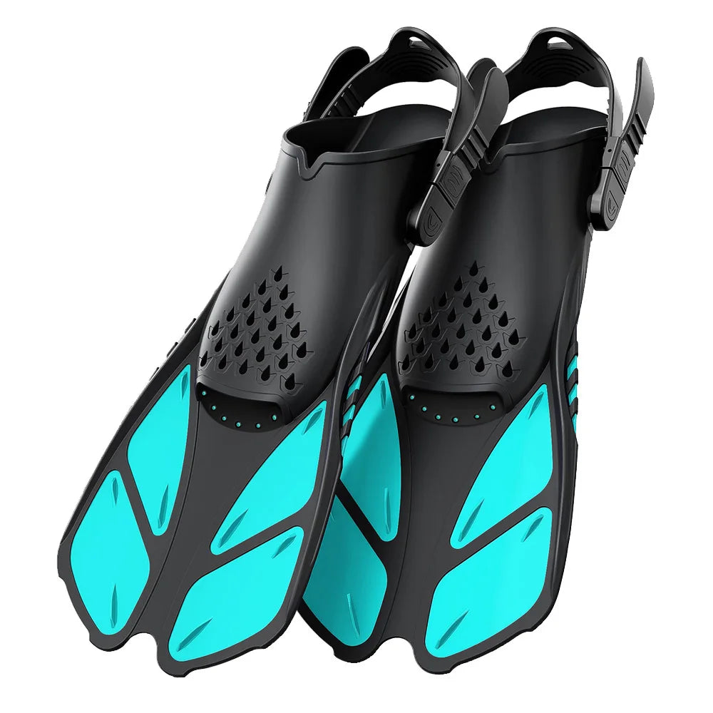 Adjustable Snorkel Fins & Swimming Flippers