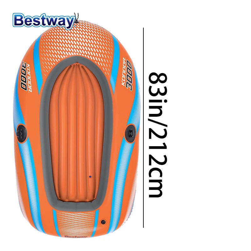 Bestway Heavy-Duty Inflatable Kayak – 1–3 Person