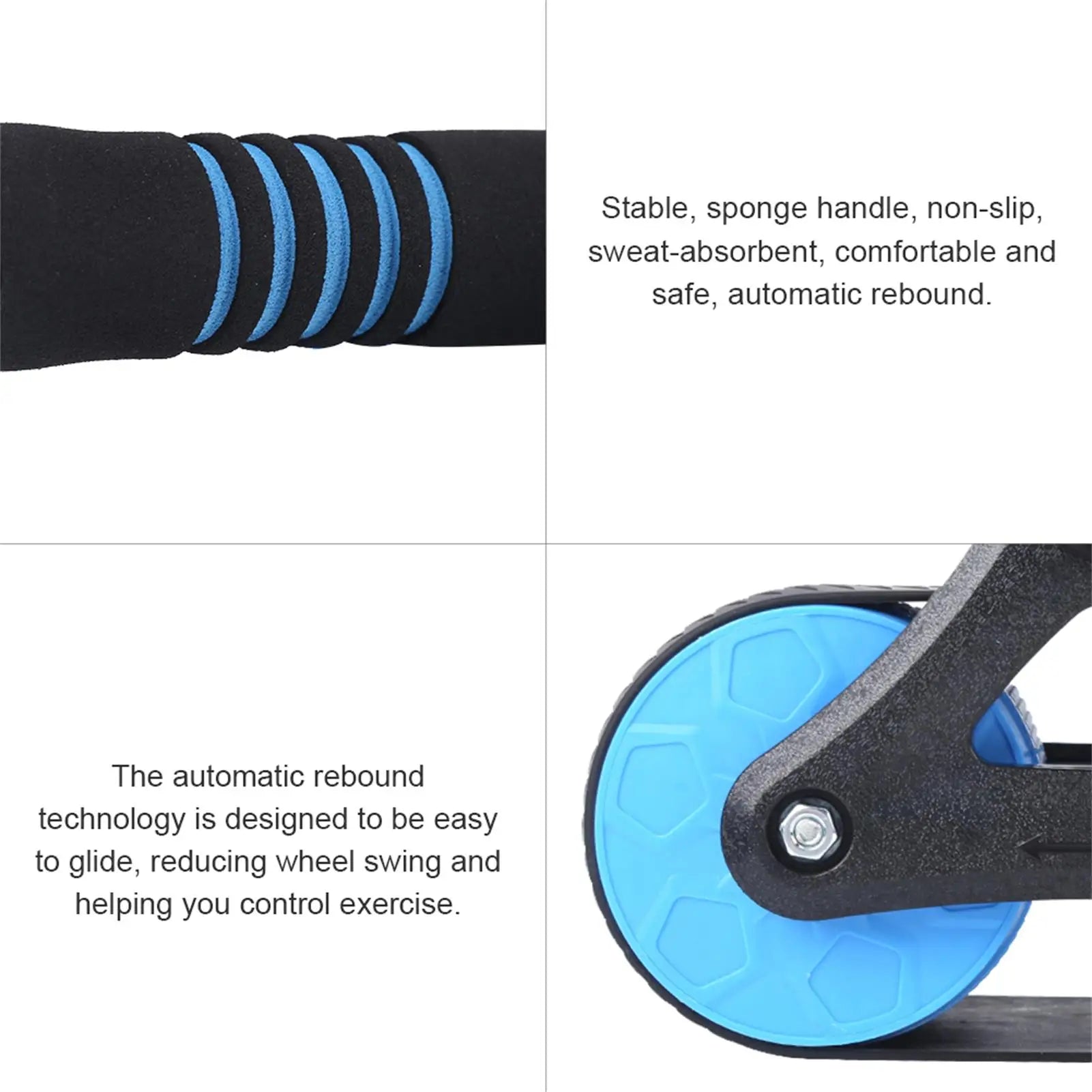 Springback Abdominal Roller Wheel – Blue