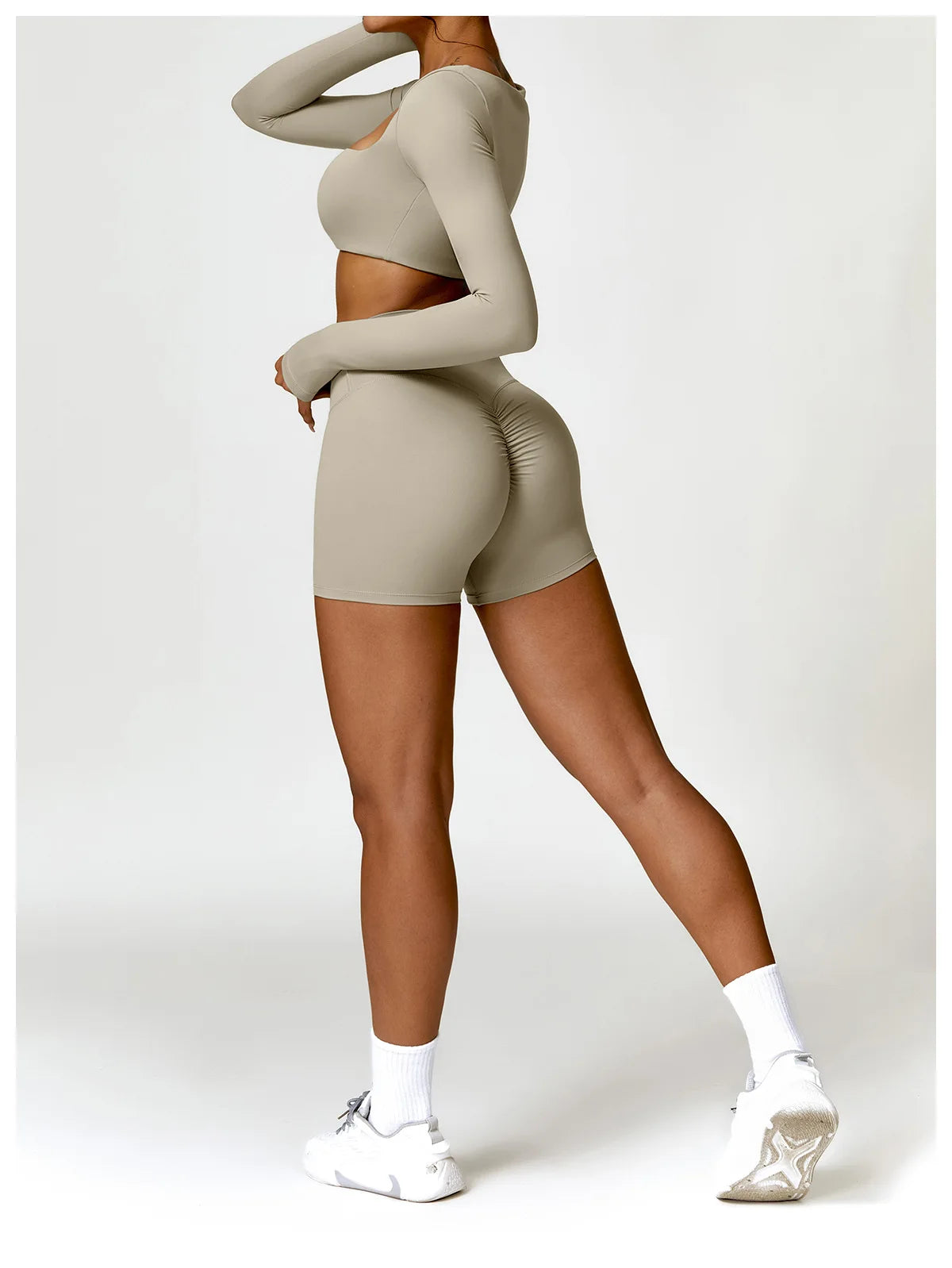 Women’s Quick-Dry Square Neck Gym Crop Top