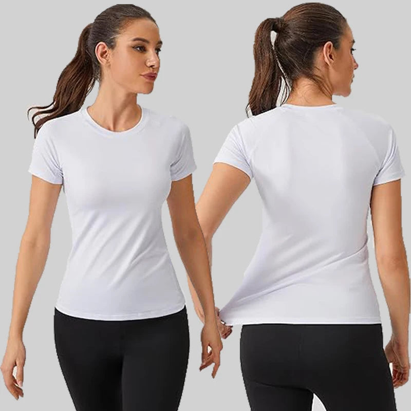 Women’s Short Sleeve Compression Workout T-Shirt