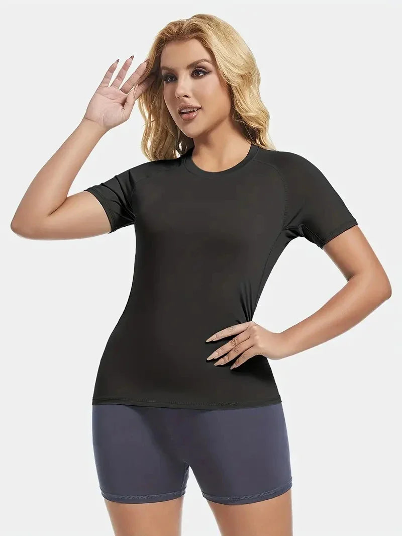 Women’s Short Sleeve Compression Workout T-Shirt