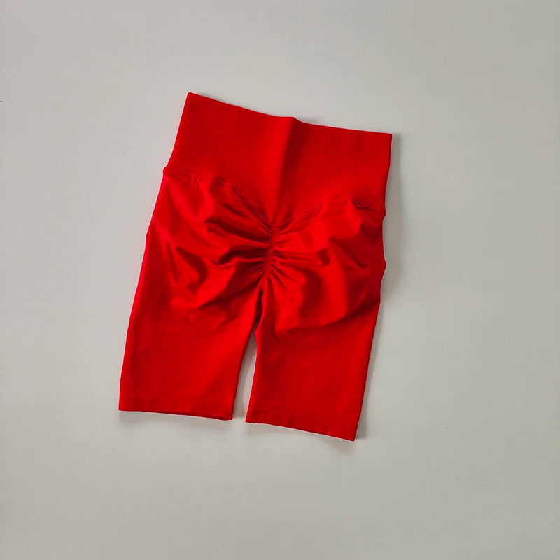 Women’s High Waist Yoga Shorts – Push Up & Quick Dry