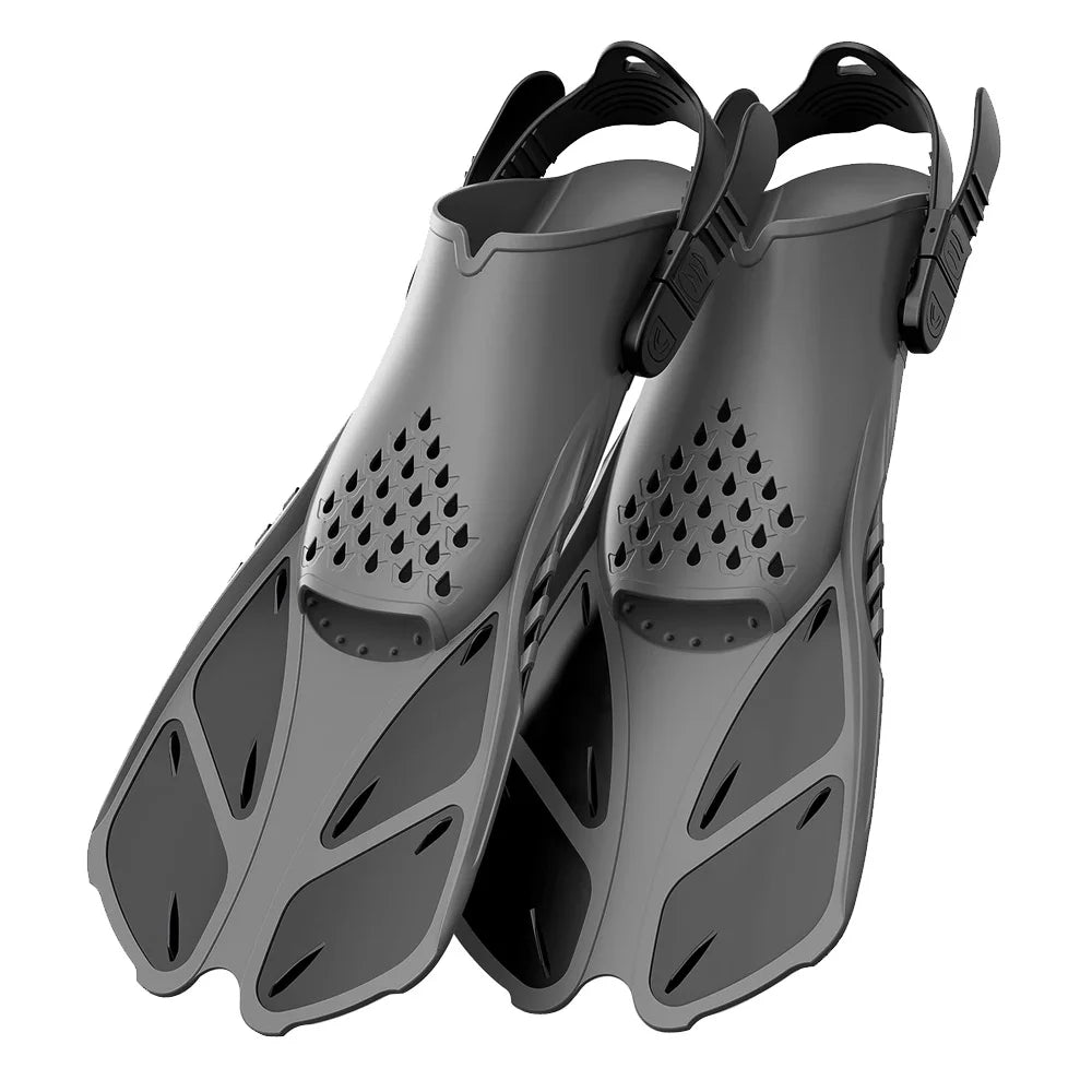Adjustable Snorkel Fins & Swimming Flippers
