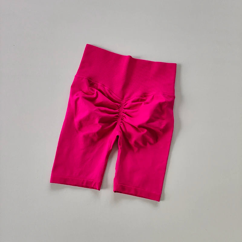 Women’s High Waist Yoga Shorts – Push Up & Quick Dry