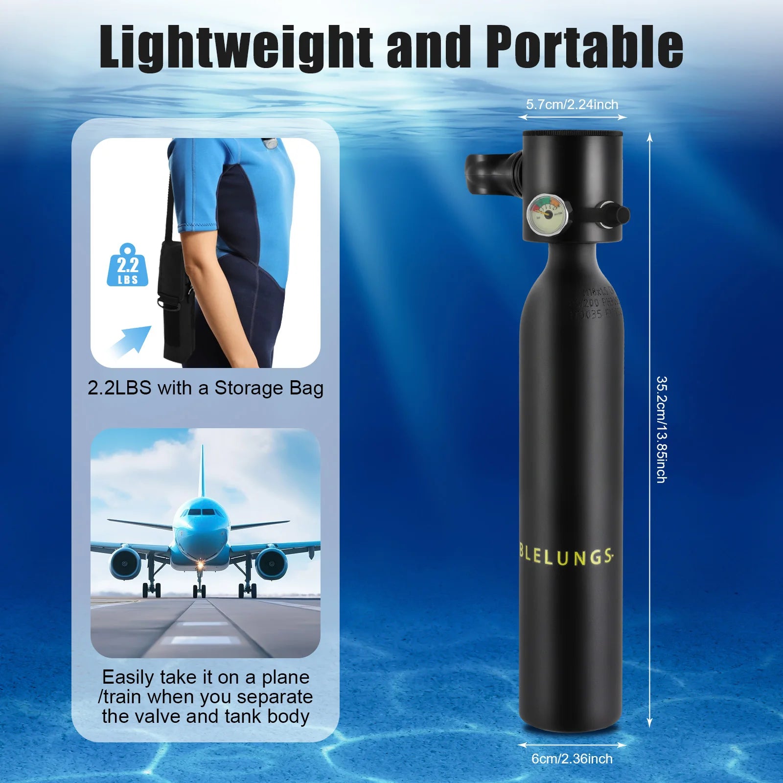 0.5L Mini Scuba Diving Tank