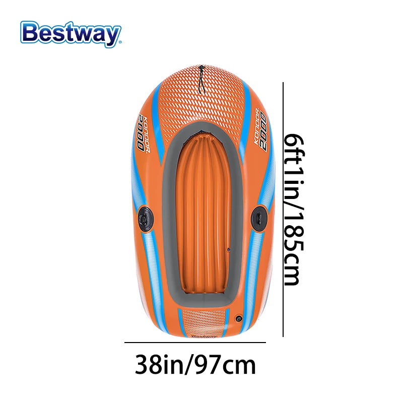 Bestway Heavy-Duty Inflatable Kayak – 1–3 Person