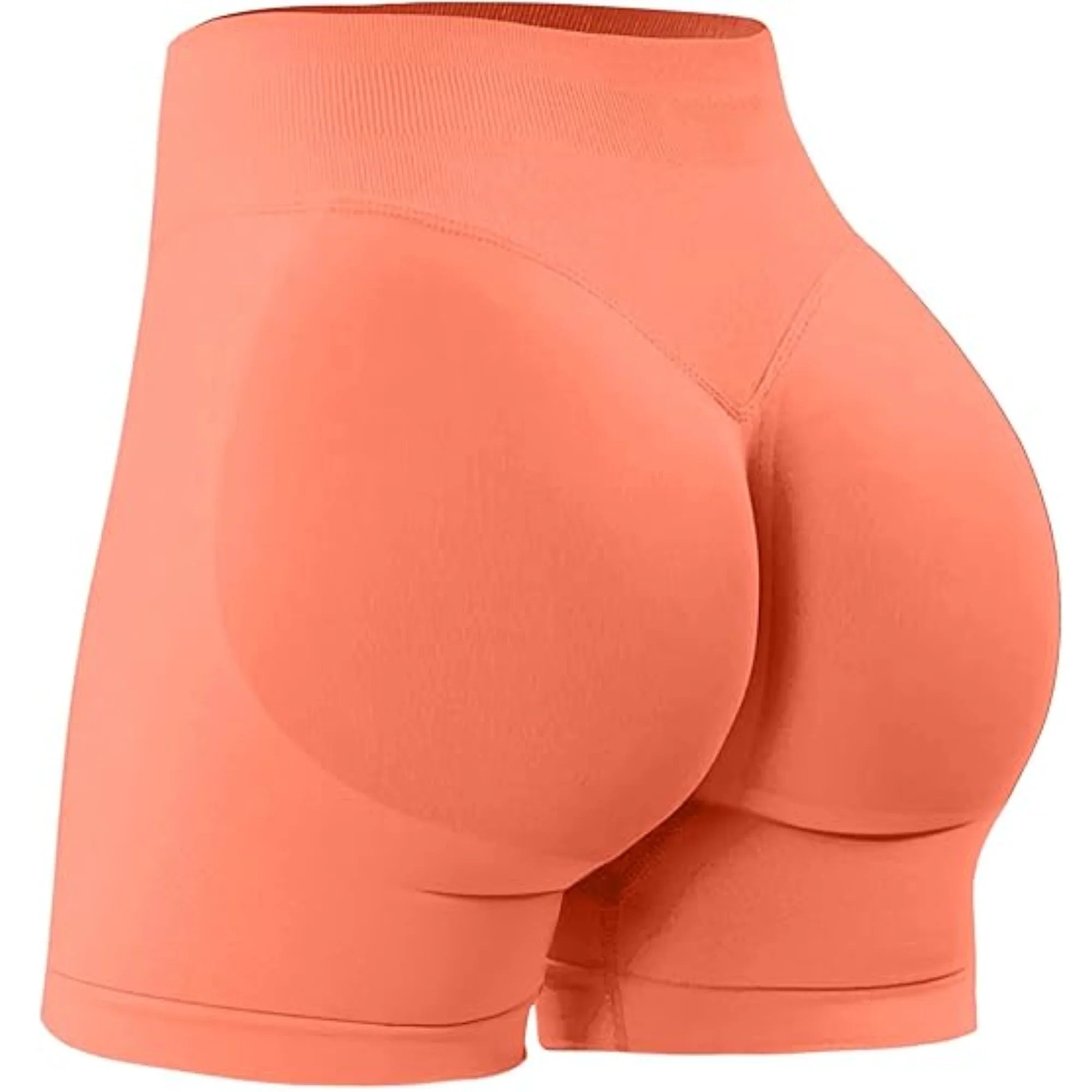 Women’s High-Waisted Yoga Shorts – Solid Color