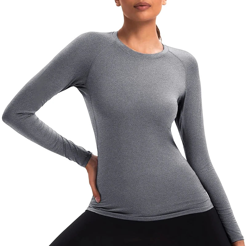 Women’s Long Sleeve Compression Workout Top