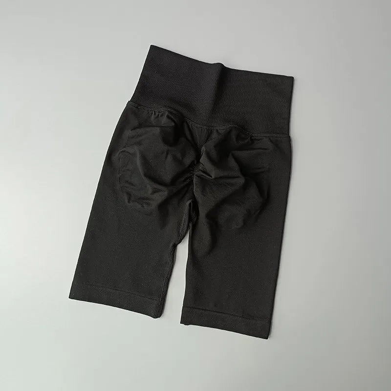 Women’s High Waist Yoga Shorts – Push Up & Quick Dry